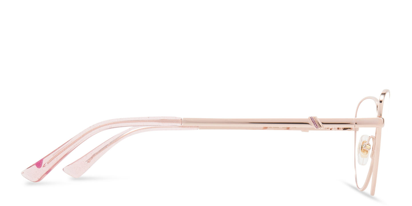 EYE'M Wide Cat Eye Eyeglasses in Rose Gold – Product Photo 3