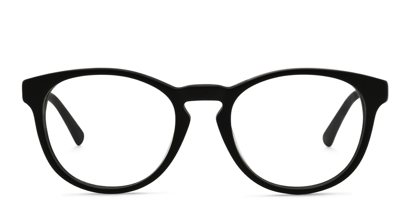 EYE'M Round Eyeglasses in Black – Product Photo 0