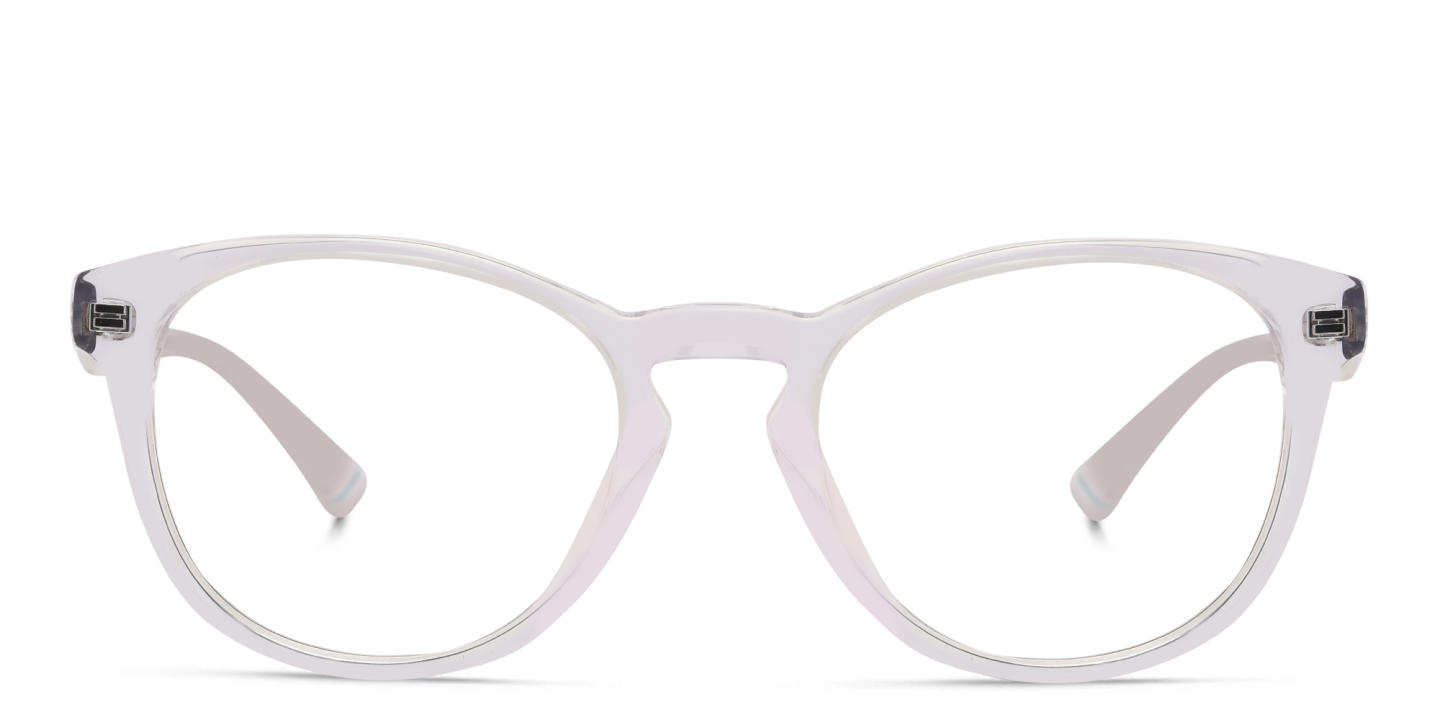 EYE'M Round Eyeglasses in Clear – Product Photo 0