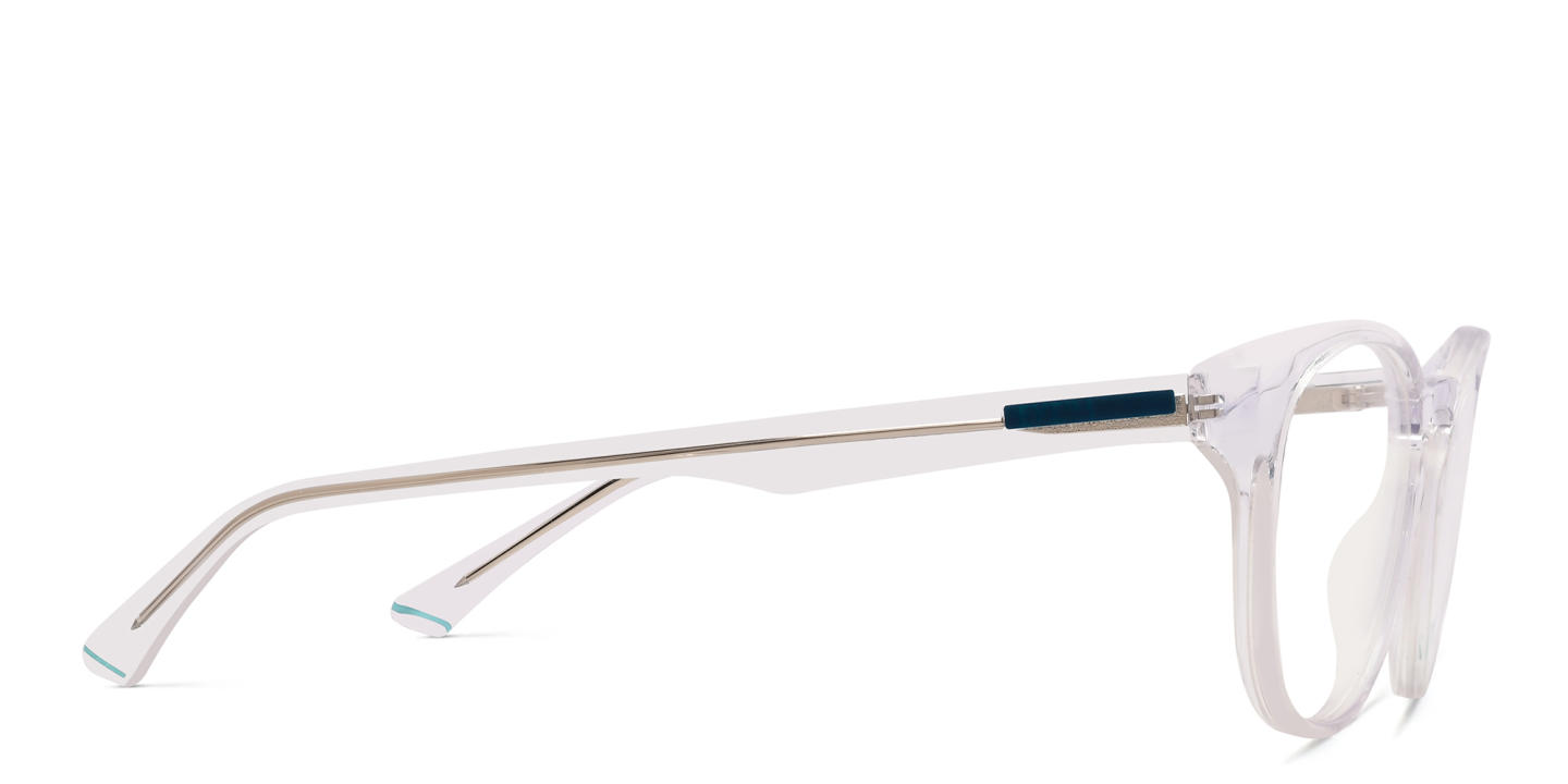 EYE'M Round Eyeglasses in Clear – Product Photo 3