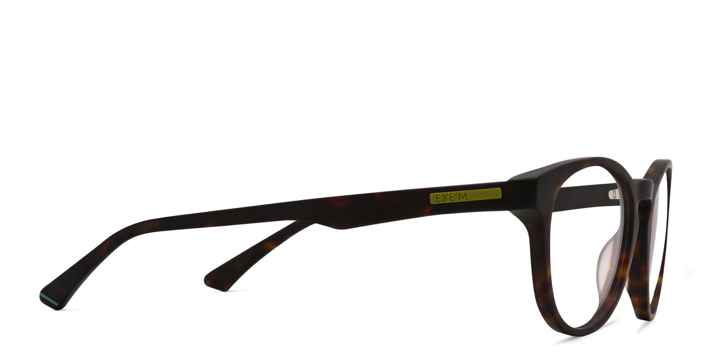 EYE'M Round Eyeglasses in Havana – Product Photo 3