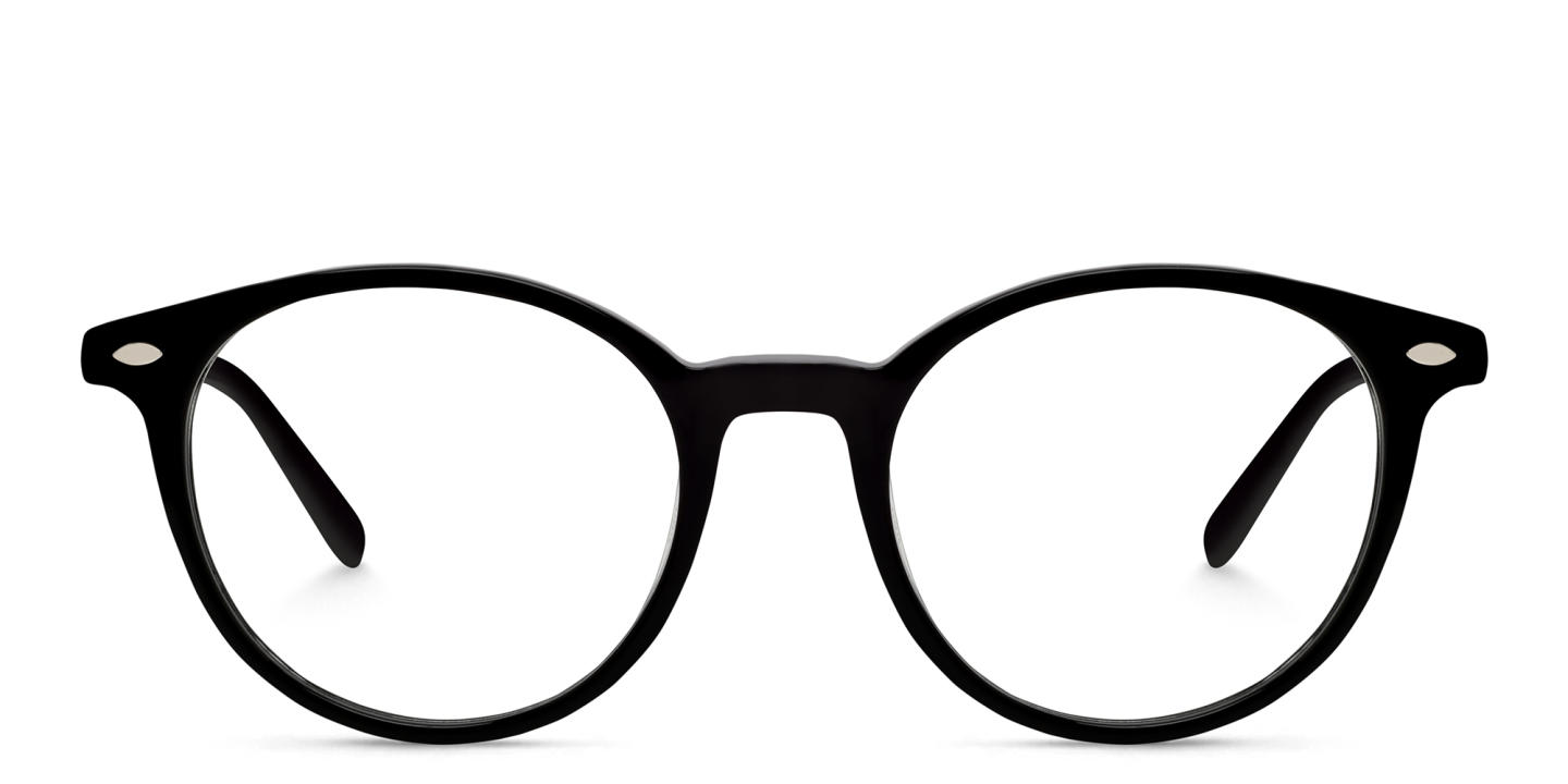 Shop EYE'M Kids Round Eyeglasses in Black online.