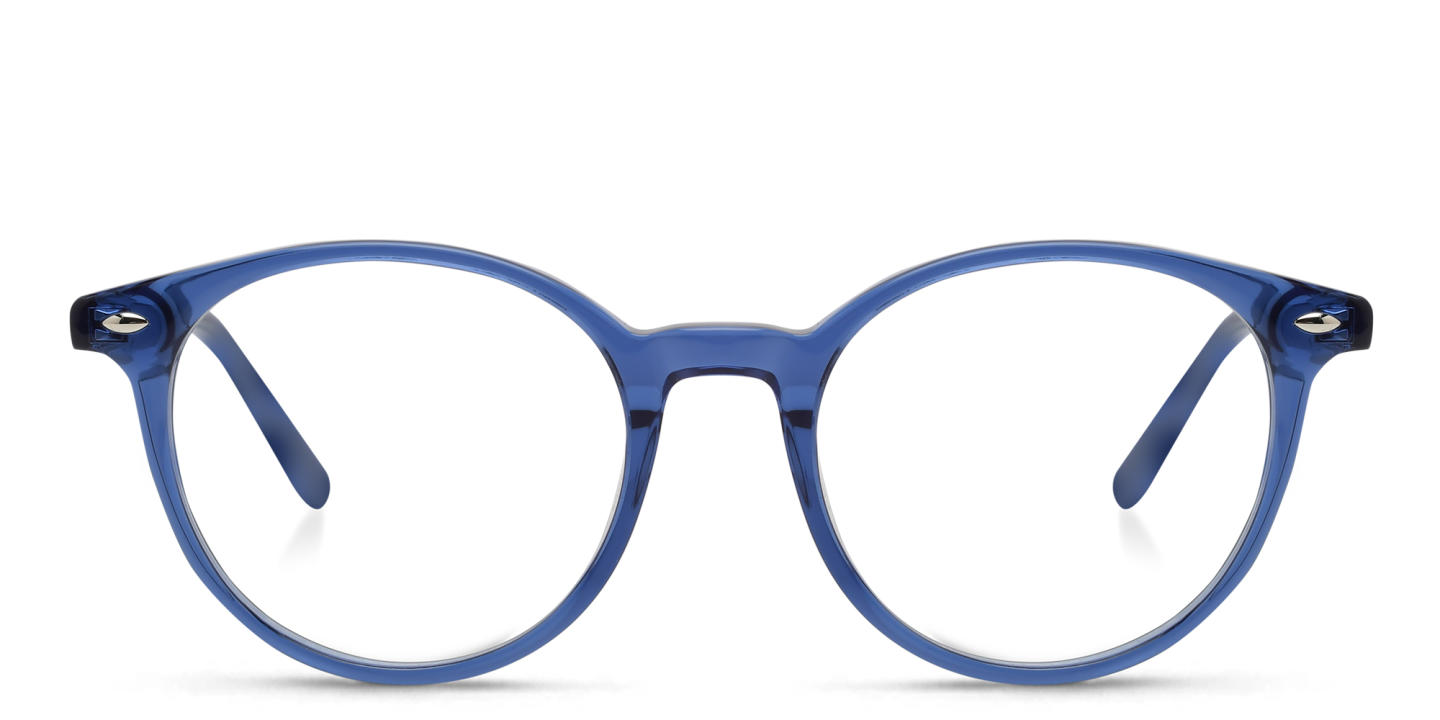 Shop EYE'M Kids Round Eyeglasses in Blue online.