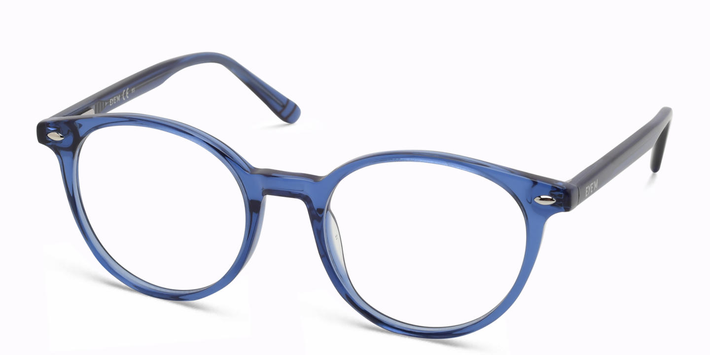 Shop EYE'M Kids Round Eyeglasses in Blue online.