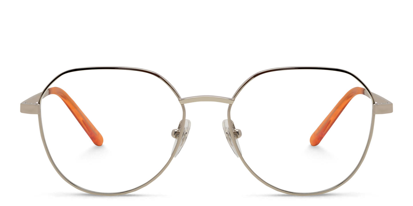Shop EYE'M Kids Irregular Eyeglasses in Silver online.