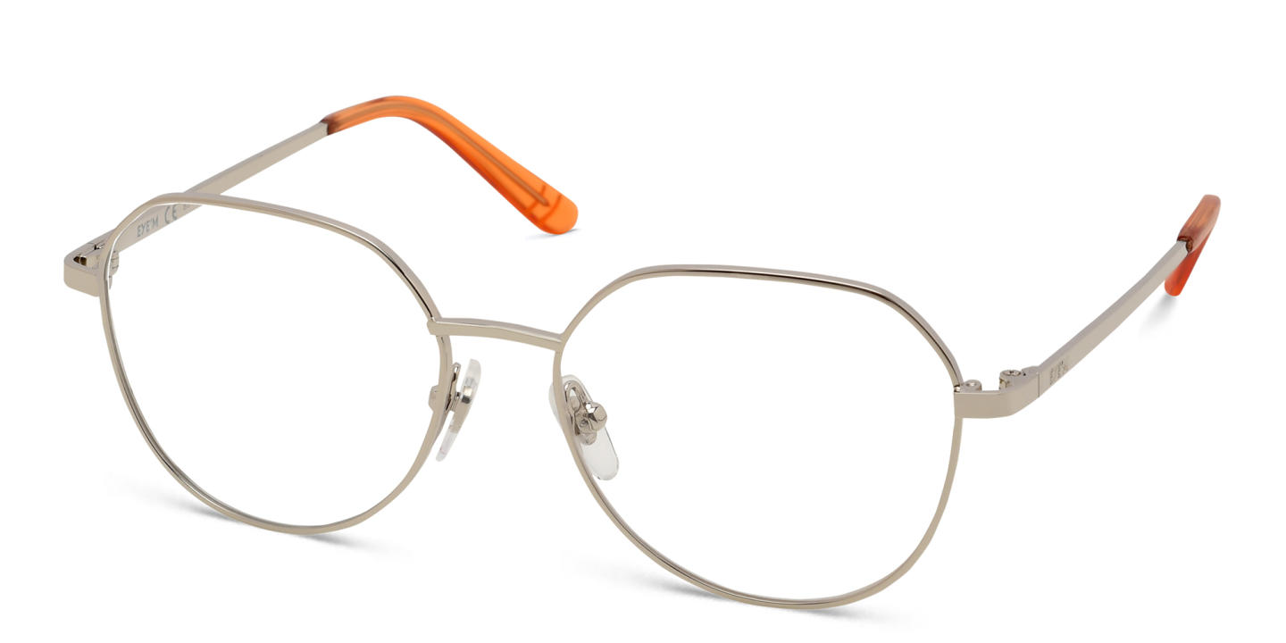 EYE'M Kids Irregular Eyeglasses in Silver – Product Photo 1