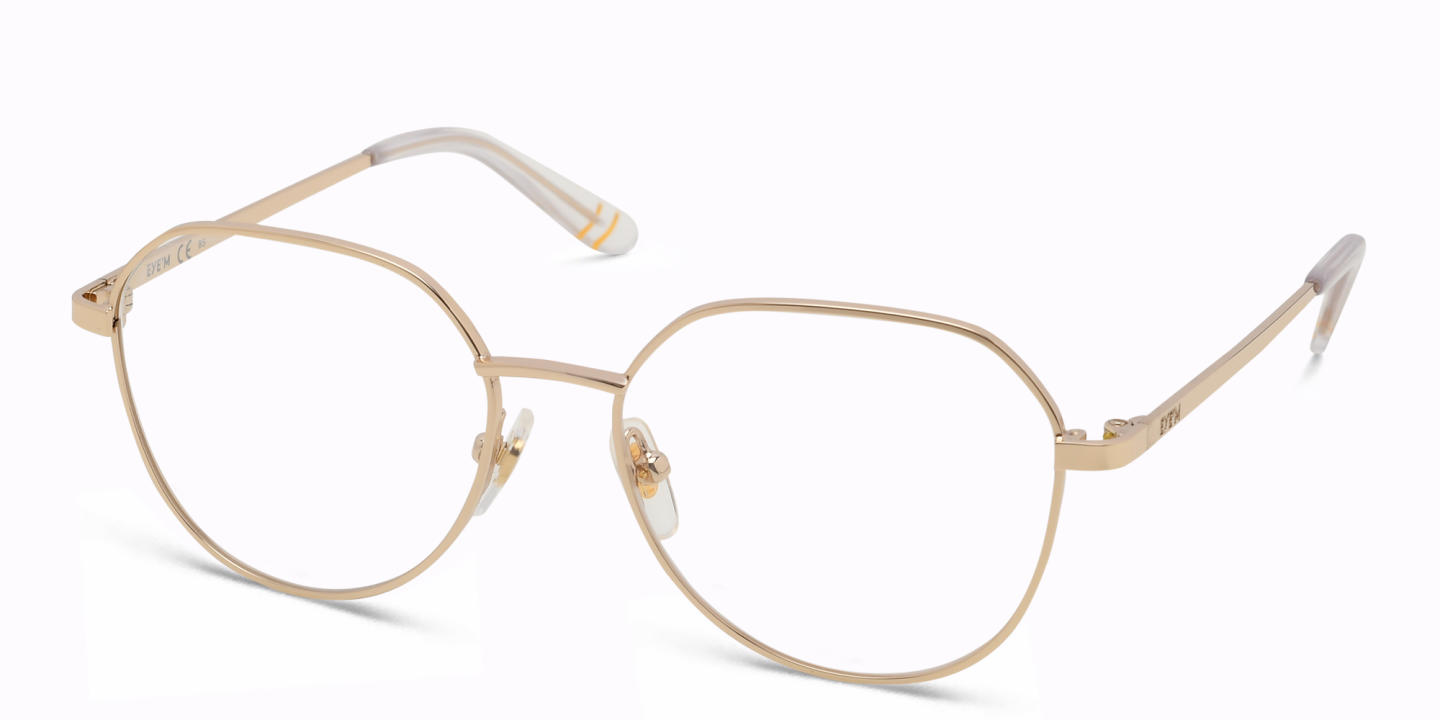 EYE'M Kids Irregular Eyeglasses in Gold – Product Photo 1