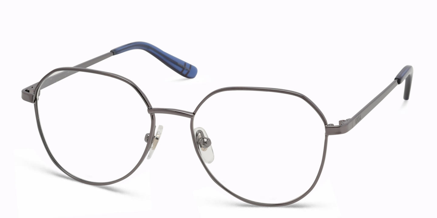 Shop EYE'M Kids Irregular Eyeglasses in Gunmetal online.
