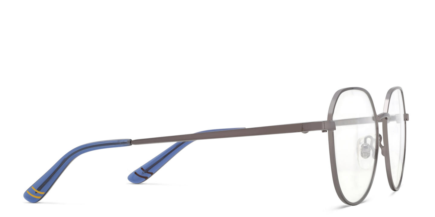 Shop EYE'M Kids Irregular Eyeglasses in Gunmetal online.