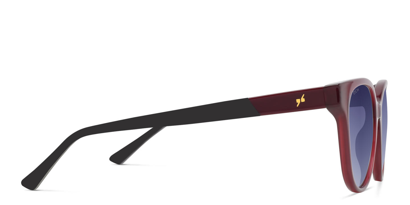 EYE'M Square Sunglasses in Red – Product Photo 3