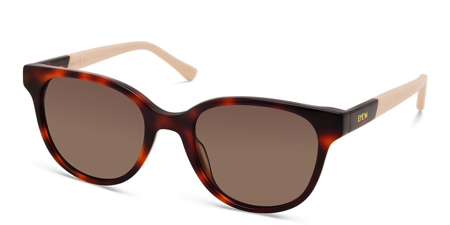 EYE'M Square Sunglasses in Havana – Product Photo 2