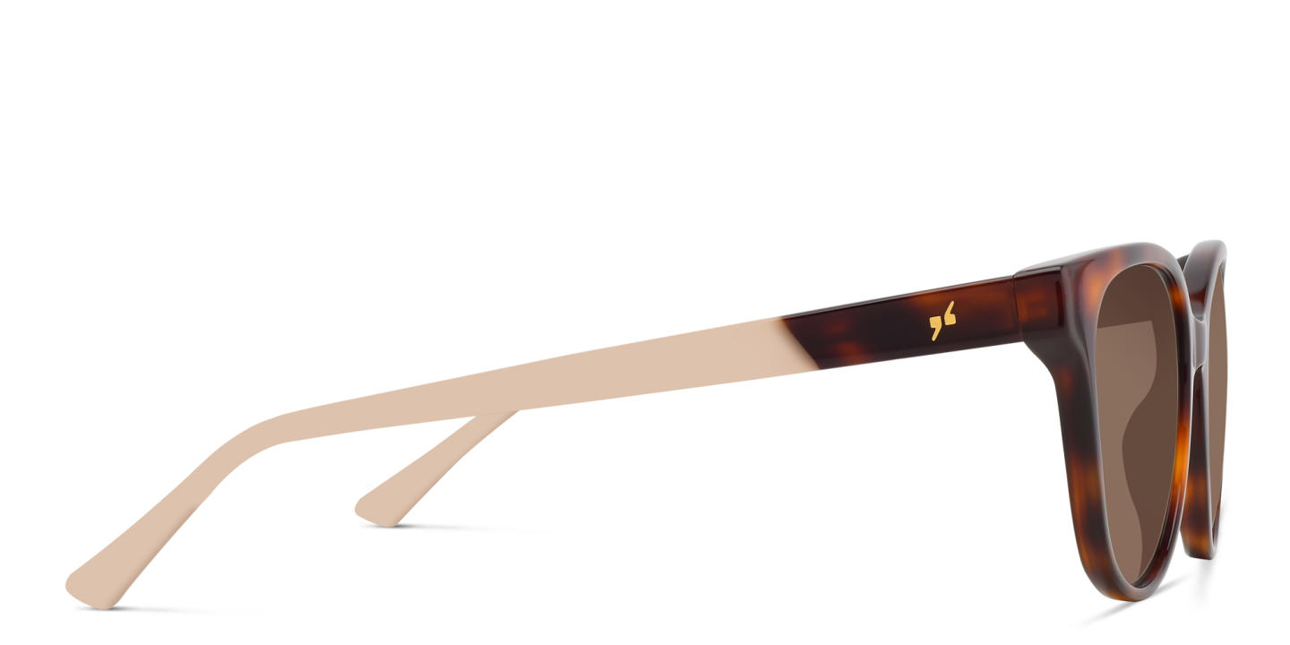 EYE'M Square Sunglasses in Havana – Product Photo 3