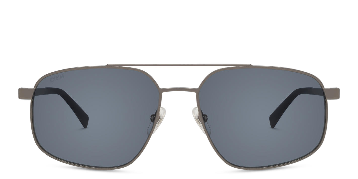 EYE'M Aviator Sunglasses in Silver – Product Photo 0