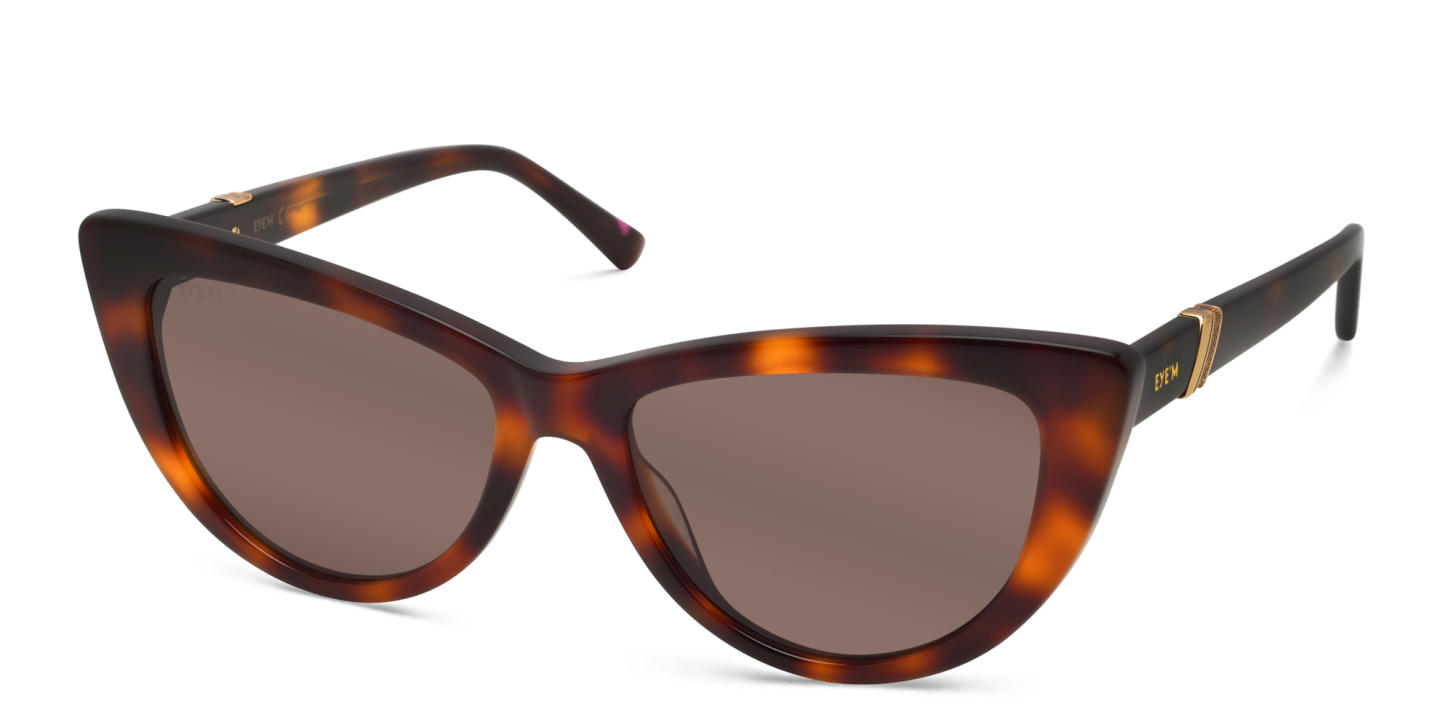 EYE'M Cat Eye Sunglasses in Havana – Product Photo 2