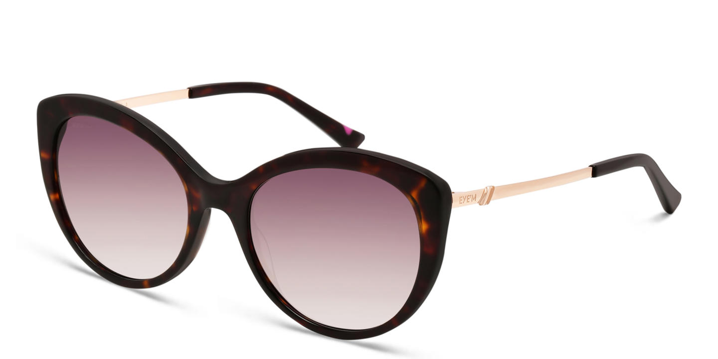 EYE'M Cat Eye Sunglasses in Havana – Product Photo 2