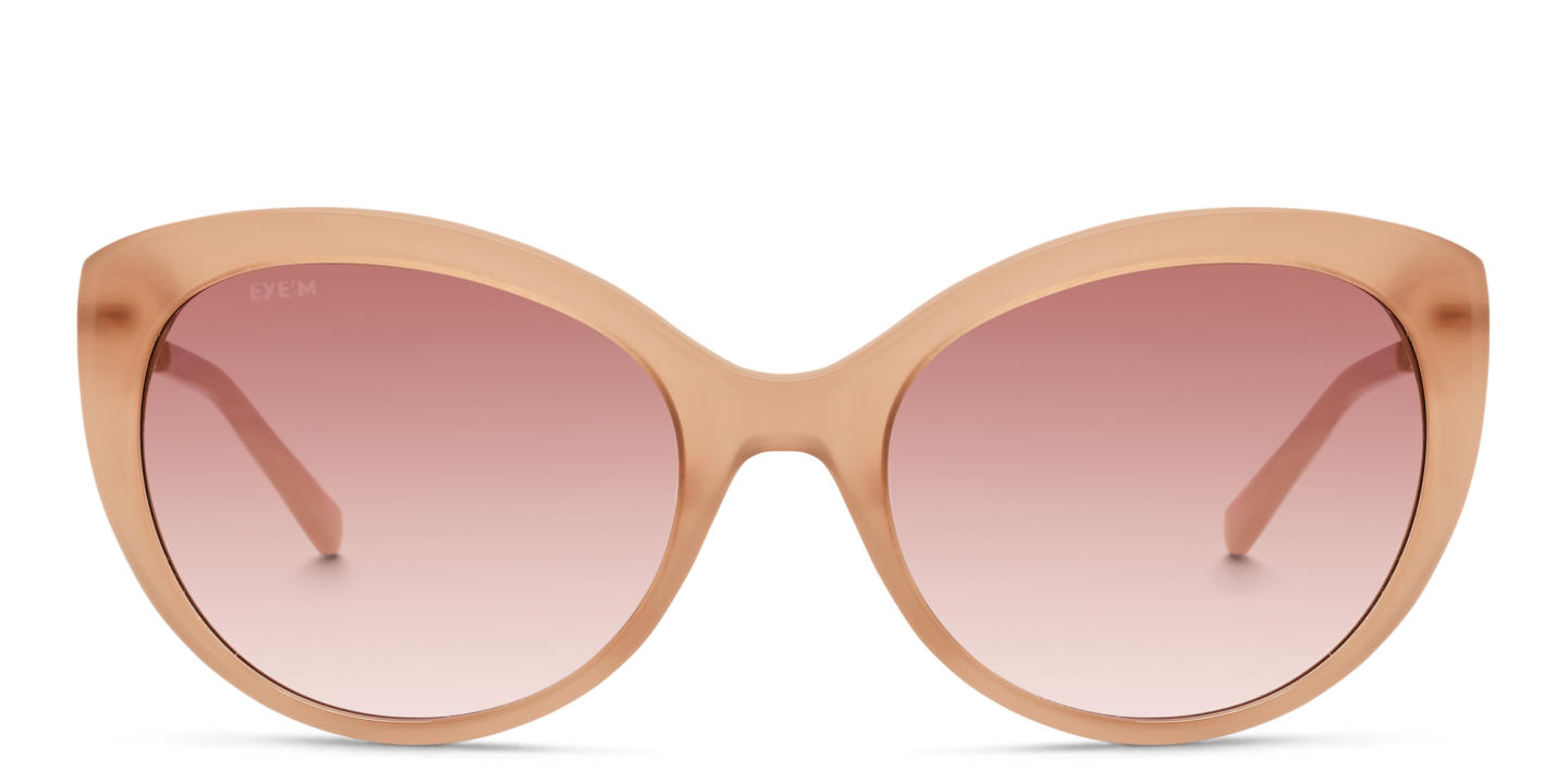 EYE'M Cat Eye Sunglasses in Nude – Product Photo 0