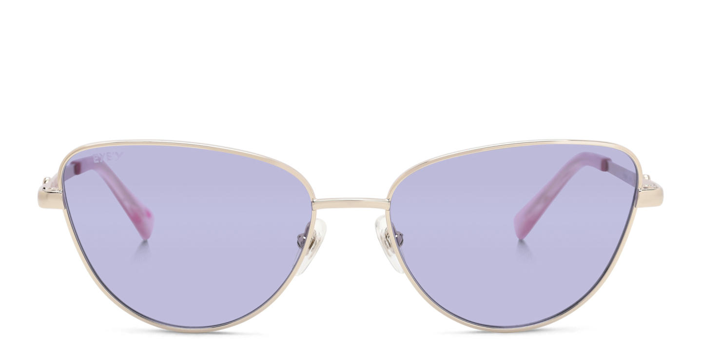 EYE'M Cat Eye Sunglasses in Gold – Product Photo 0