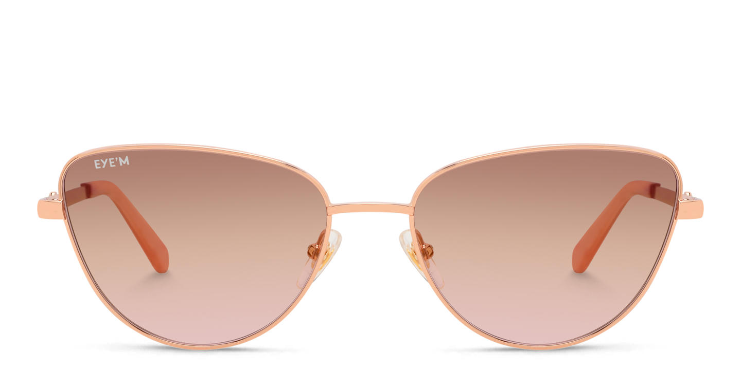 EYE'M Cat Eye Sunglasses in Gold – Product Photo 0