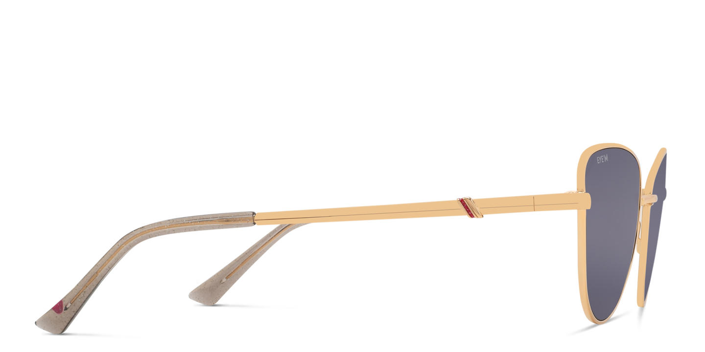 Shop EYE'M Cat-Eye Sunglasses in Gold online.