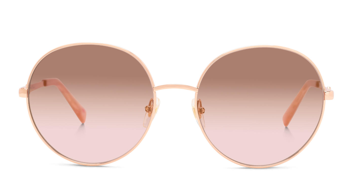 EYE'M Round Sunglasses in Gold – Product Photo 0