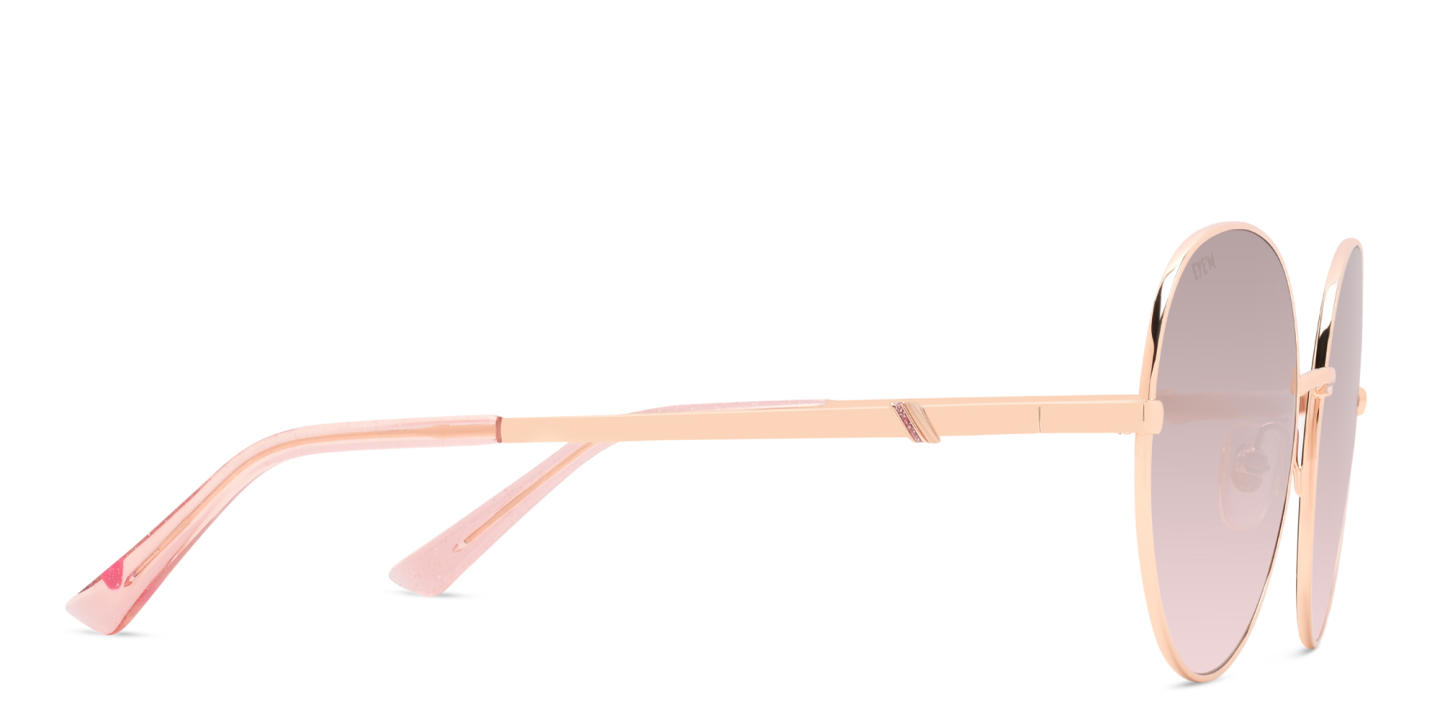 EYE'M Round Sunglasses in Gold – Product Photo 3