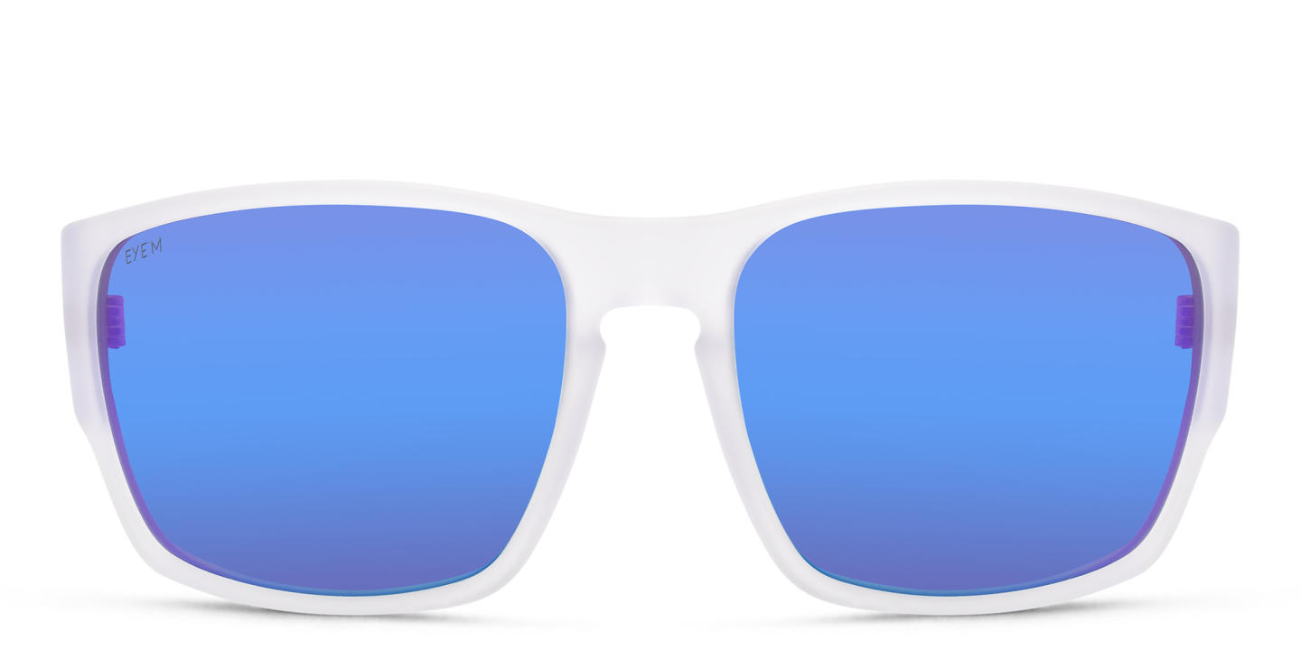 EYE'M Rectangle Sunglasses in Clear – Product Photo 0