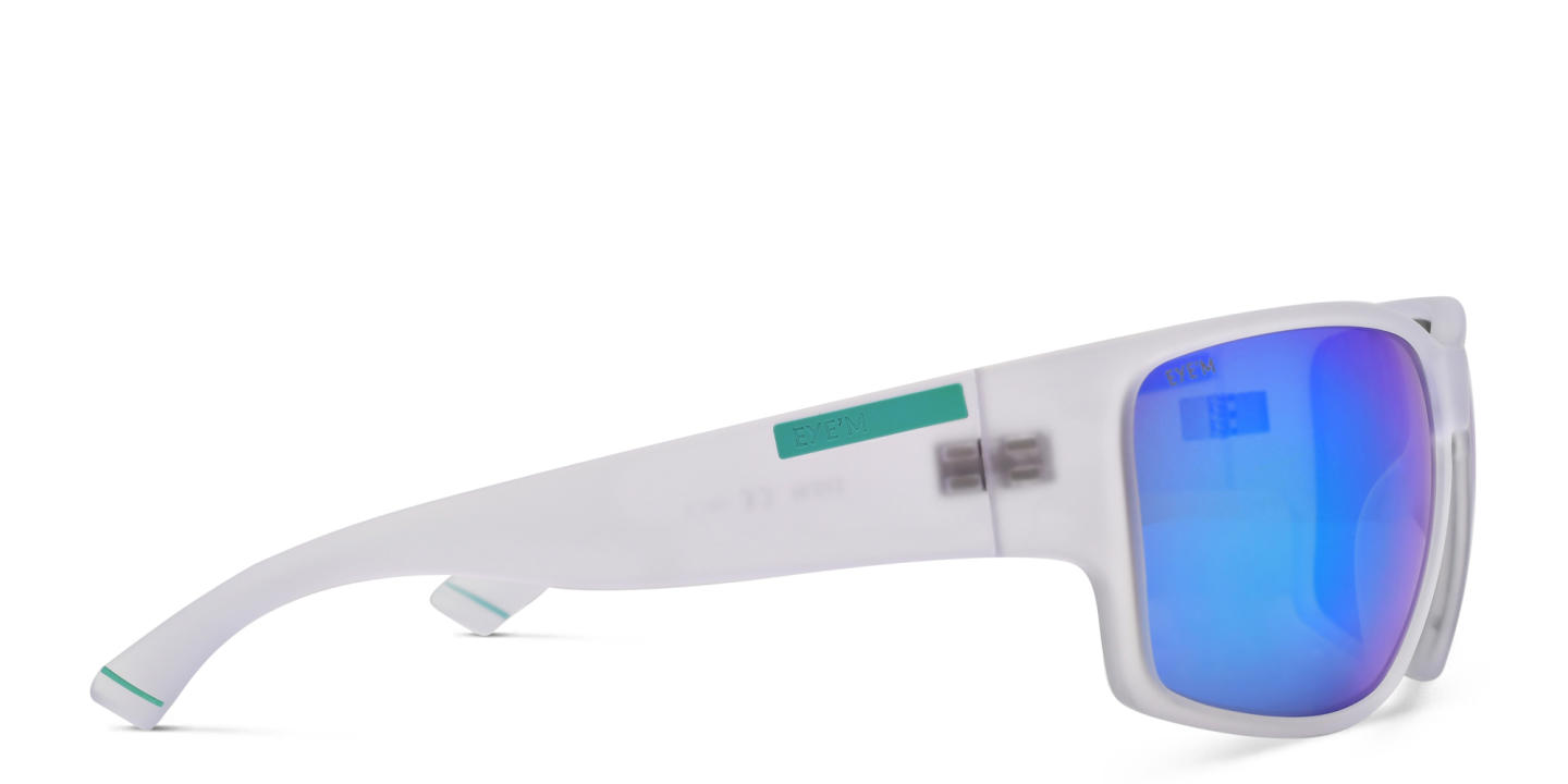 EYE'M Rectangle Sunglasses in Clear – Product Photo 3