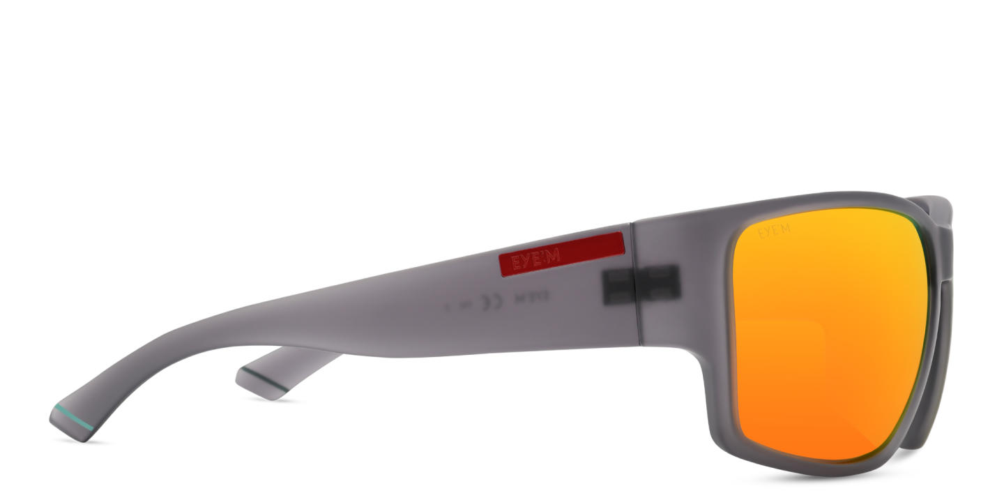 EYE'M Rectangle Sunglasses in Grey – Product Photo 3