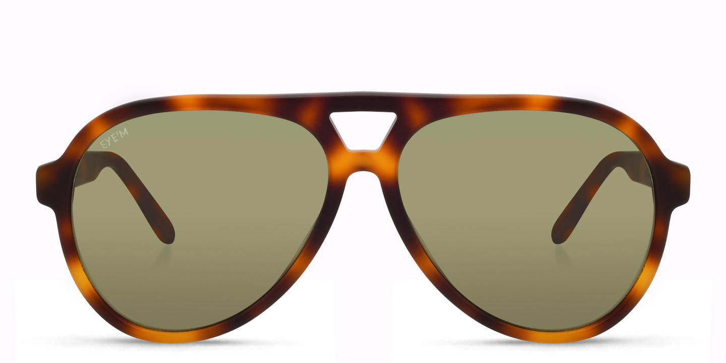 Shop EYE'M Kids Aviator Sunglasses in Havana online.