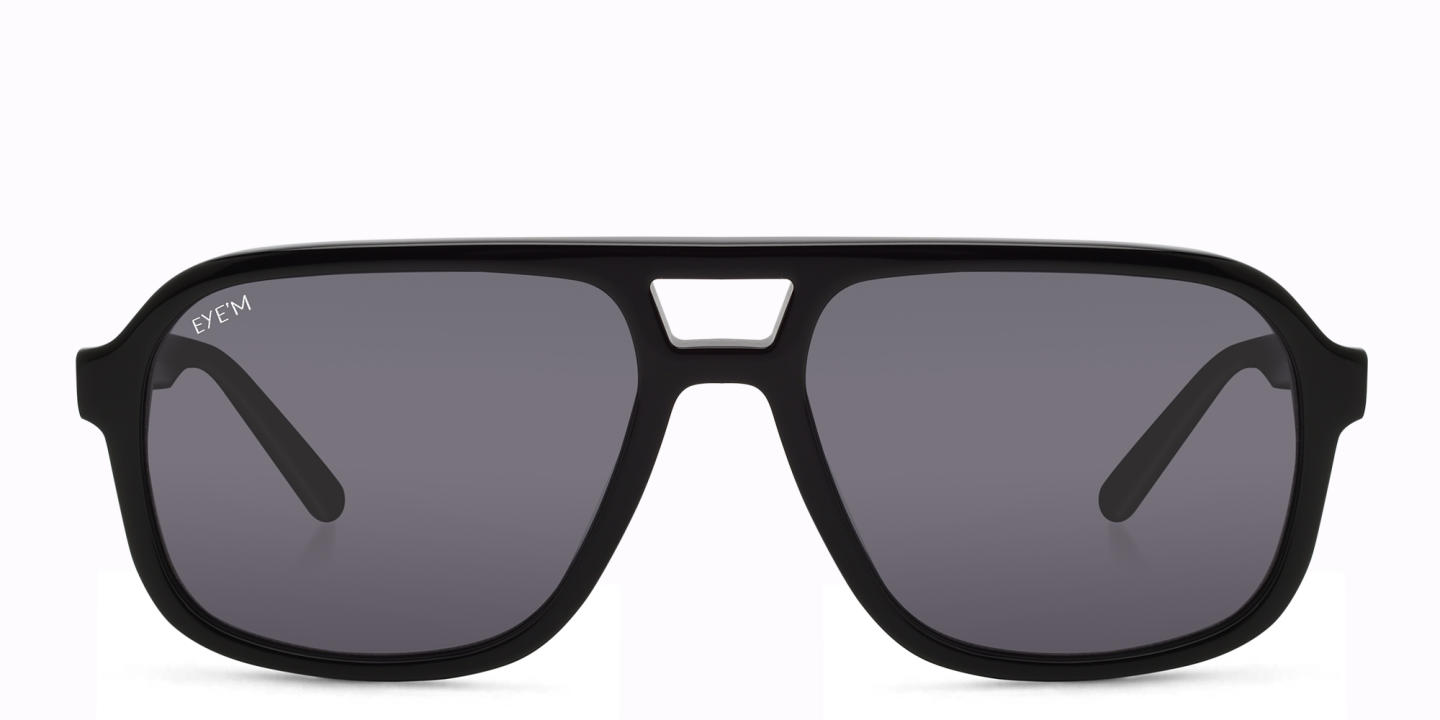 EYE'M Kids Aviator Sunglasses in Black – Product Photo 0