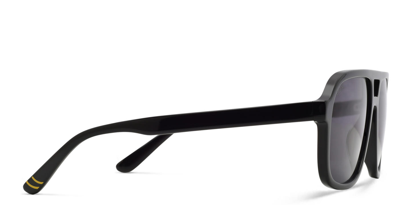EYE'M Kids Aviator Sunglasses in Black – Product Photo 2