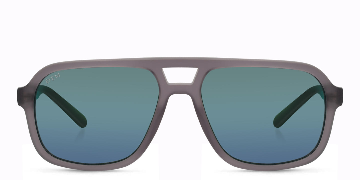 EYE'M Kids Aviator Sunglasses in Grey – Product Photo 0