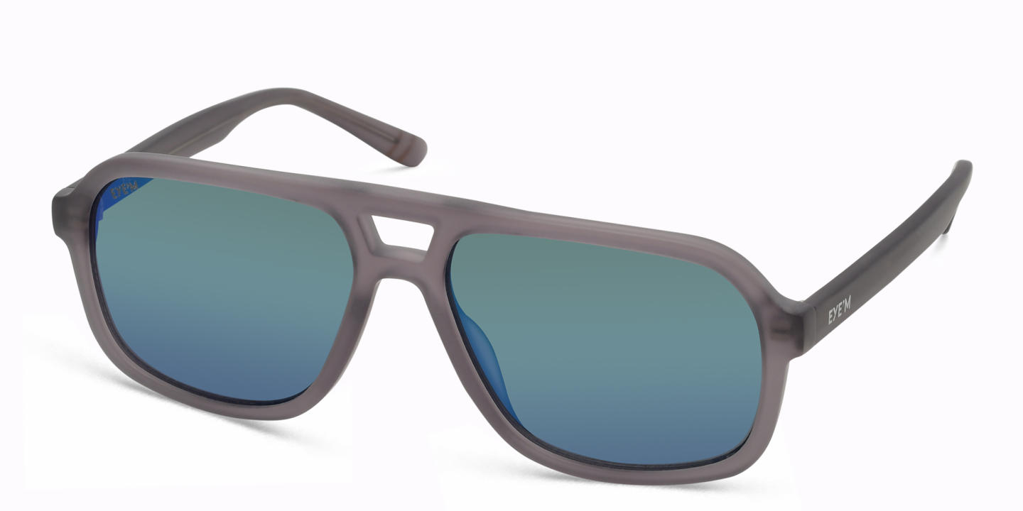 EYE'M Kids Aviator Sunglasses in Grey – Product Photo 1