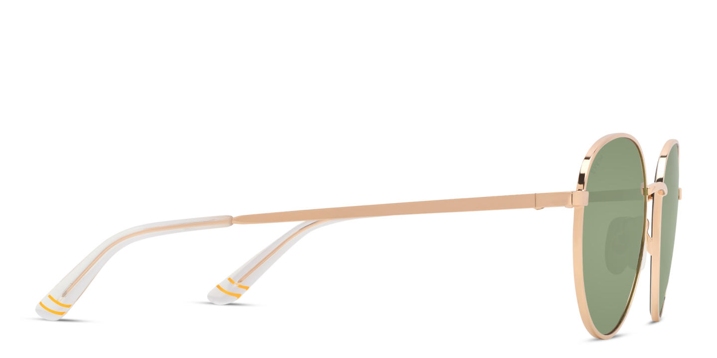Shop EYE'M Kids Round Sunglasses in Gold online.