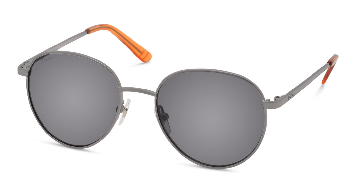Shop EYE'M Kids Round Sunglasses in Silver online.