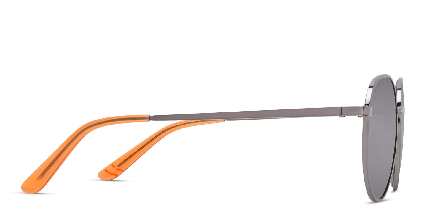 Shop EYE'M Kids Round Sunglasses in Silver online.