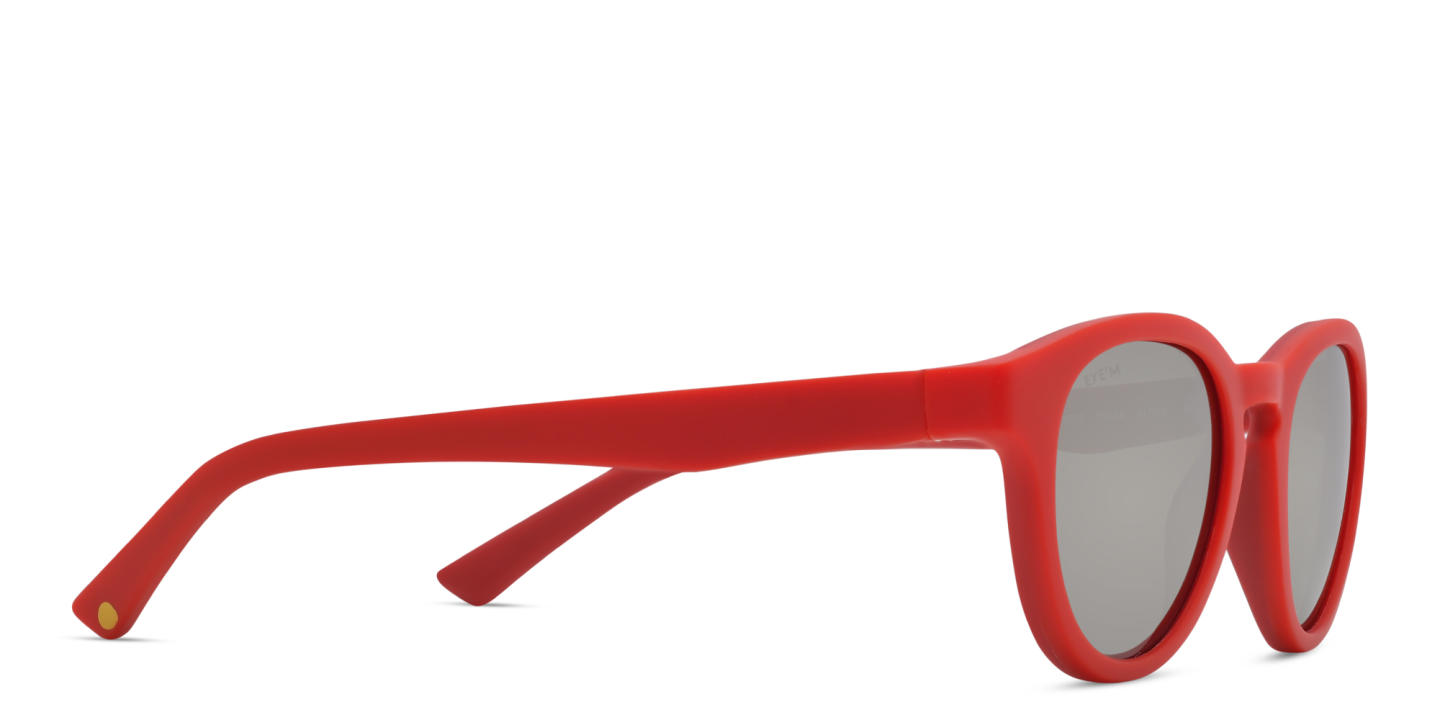 Shop EYE'M Kids Round Sunglasses in Red online.