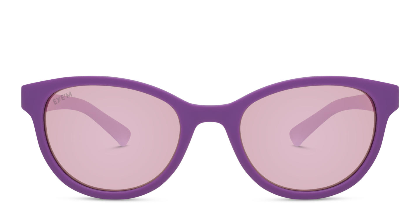 EYE'M Kids Cat Eye Sunglasses in Purple – Product Photo 0