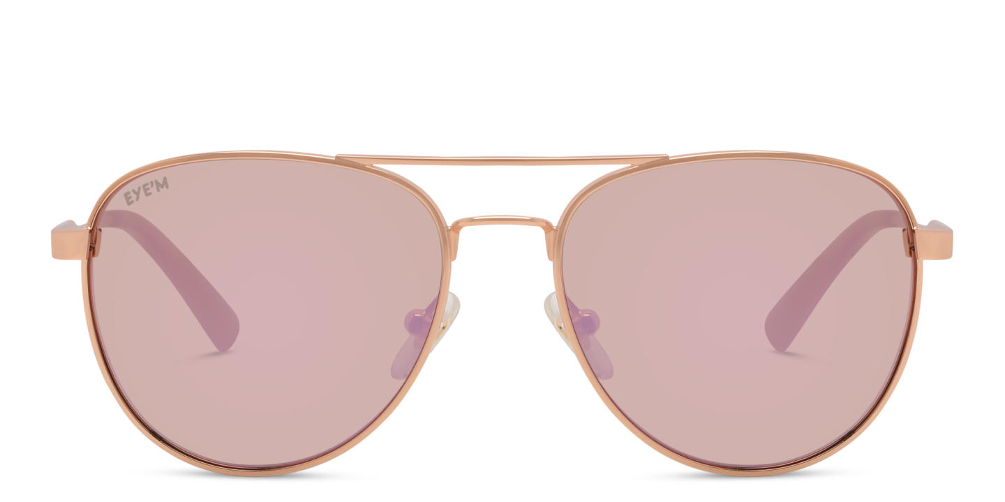 EYE'M Kids Aviator Sunglasses in Gold – Product Photo 0
