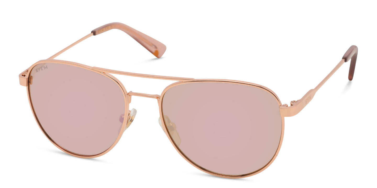 EYE'M Kids Aviator Sunglasses in Gold – Product Photo 1
