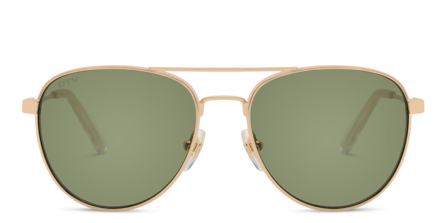 EYE'M Kids Aviator Sunglasses in Gold – Product Photo 0