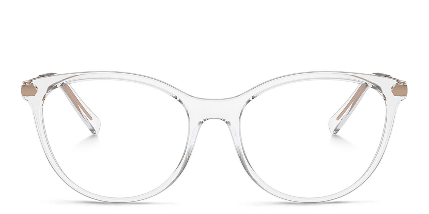 Armani Exchange A|X Logo Cat-Eye Eyeglasses in Clear – Product Photo 0