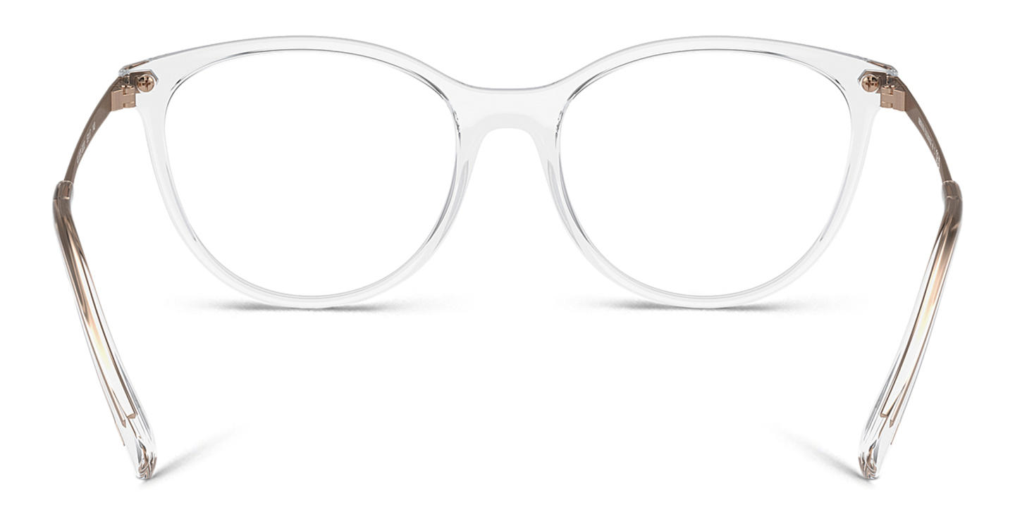 Armani Exchange A|X Logo Cat-Eye Eyeglasses in Clear – Product Photo 3