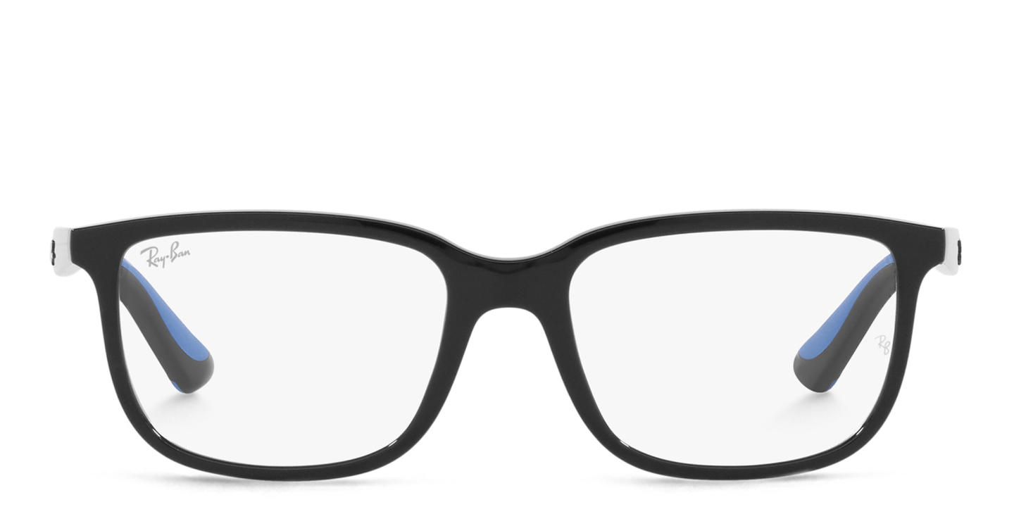 Ray-Ban Junior Kids Rectangle Eyeglasses in Black – Product Photo 0