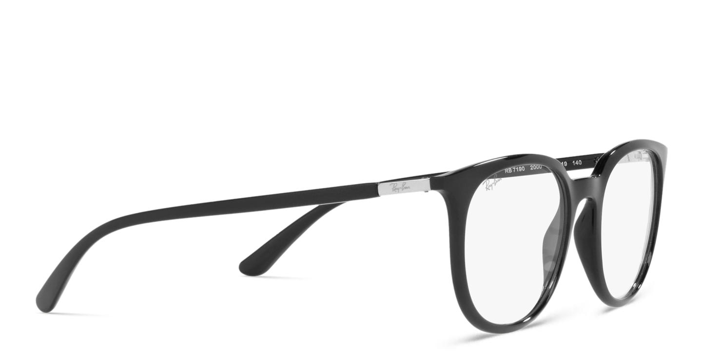 Ray-Ban Unisex Square Eyeglasses in Black – Product Photo 3