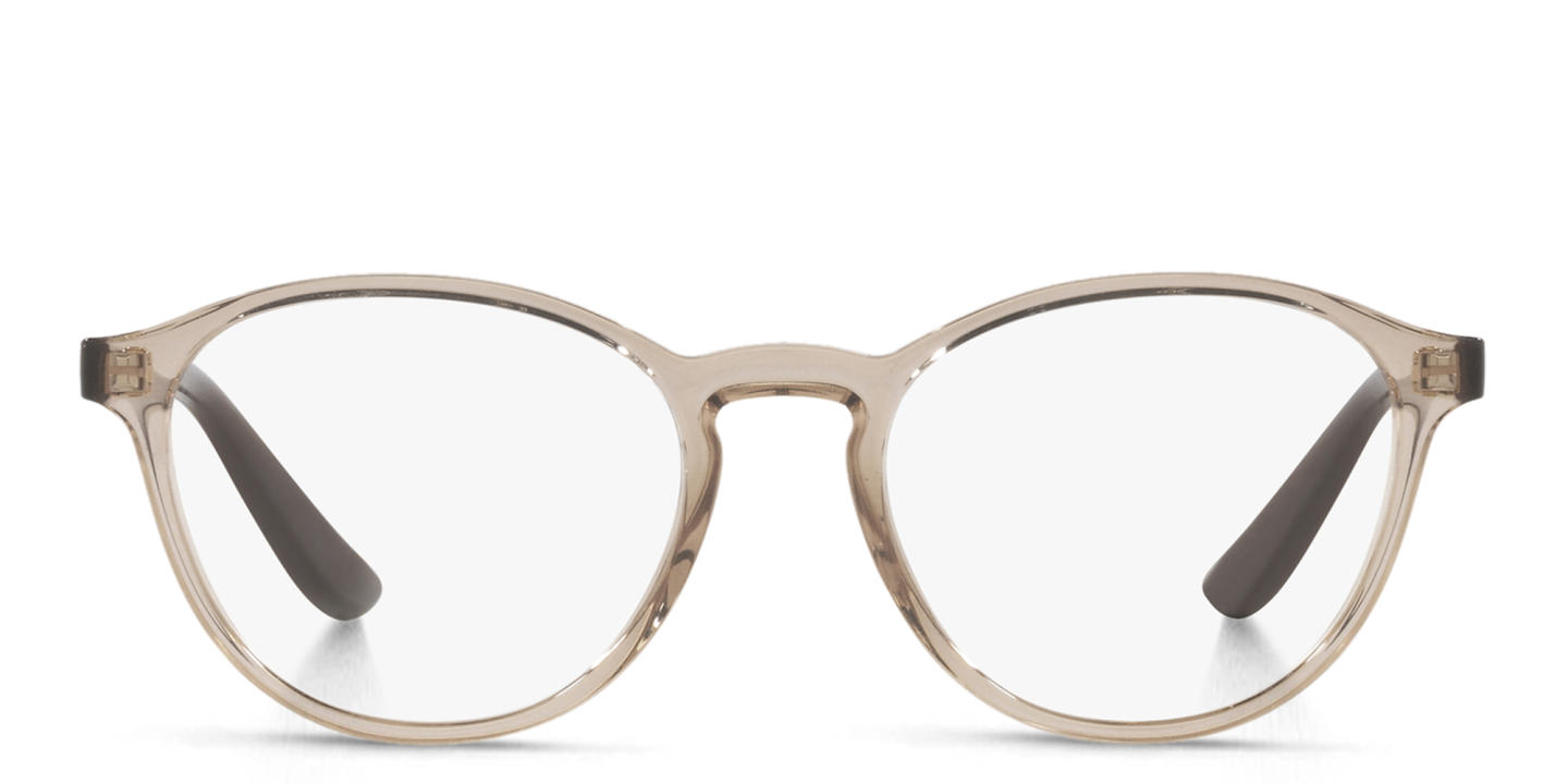 Shop Vogue Eyewear Round Eyeglasses in Brown online.
