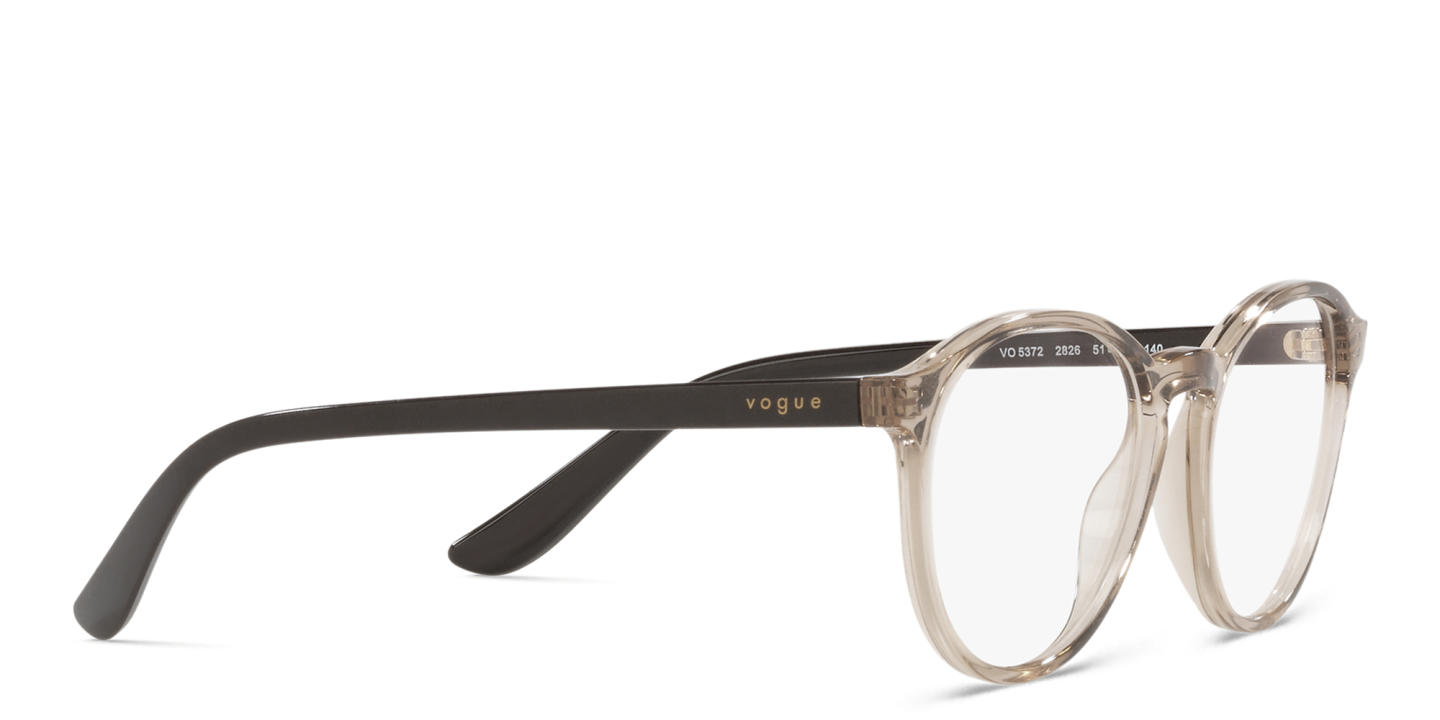 Shop Vogue Eyewear Round Eyeglasses in Brown online.