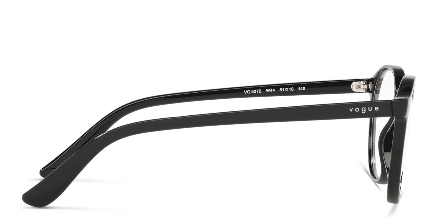 Vogue Eyewear Round Eyeglasses in Black – Product Photo 2