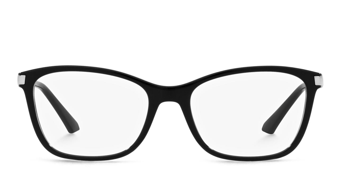 Shop Vogue Eyewear Rectangle Eyeglasses in Black online.