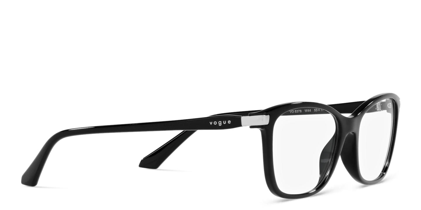 Shop Vogue Eyewear Rectangle Eyeglasses in Black online.